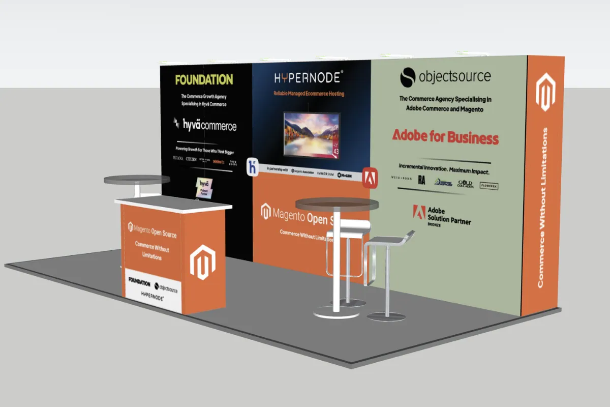 A sneak preview of our exhibition stand for eCommerce Expo