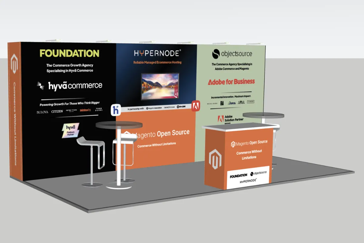 A sneak preview of our exhibition stand for eCommerce Expo