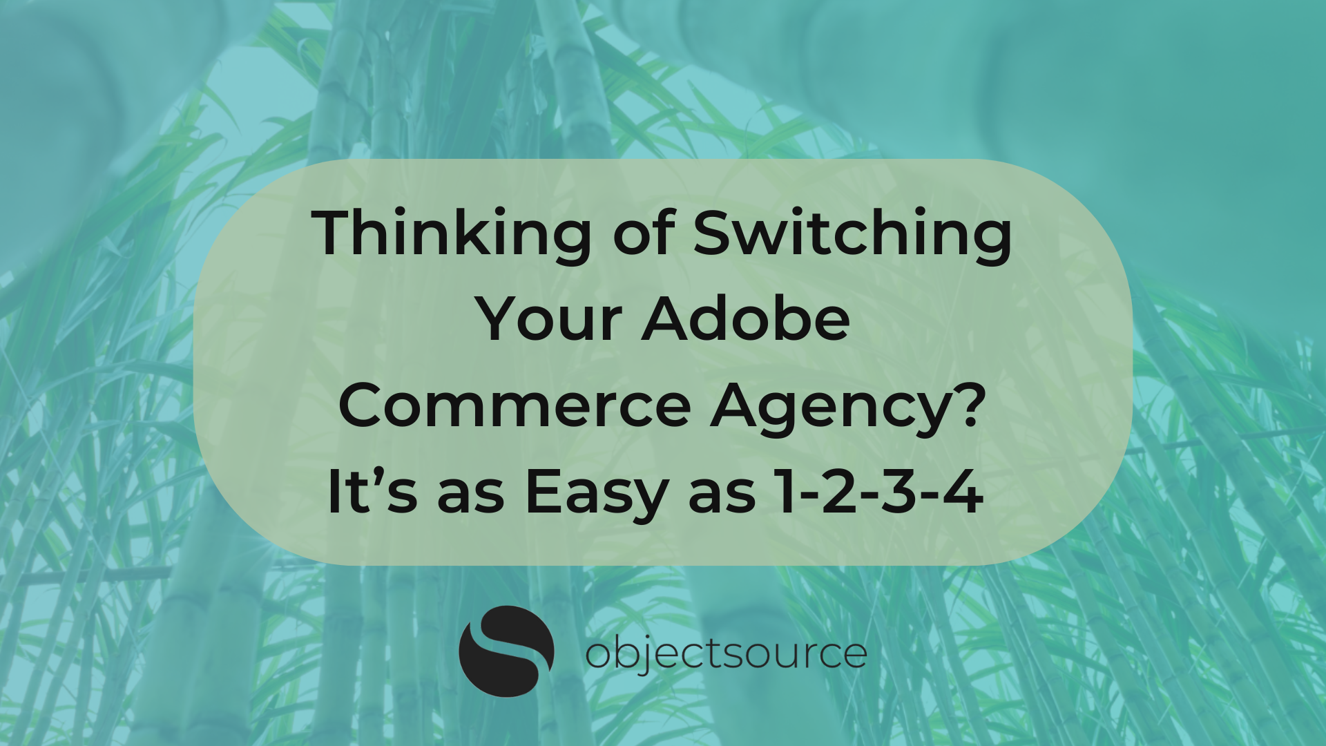 Title graphic: Thinking of switching your adobe Commerce Agency