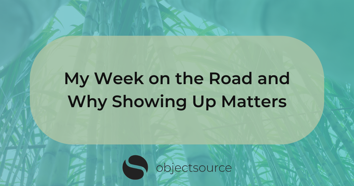 Blog title image My Week on the Road and Why Showing Up Matters